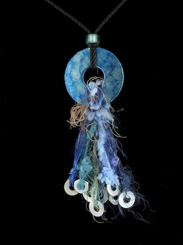 Sidney Savage - Blue Washer Necklace